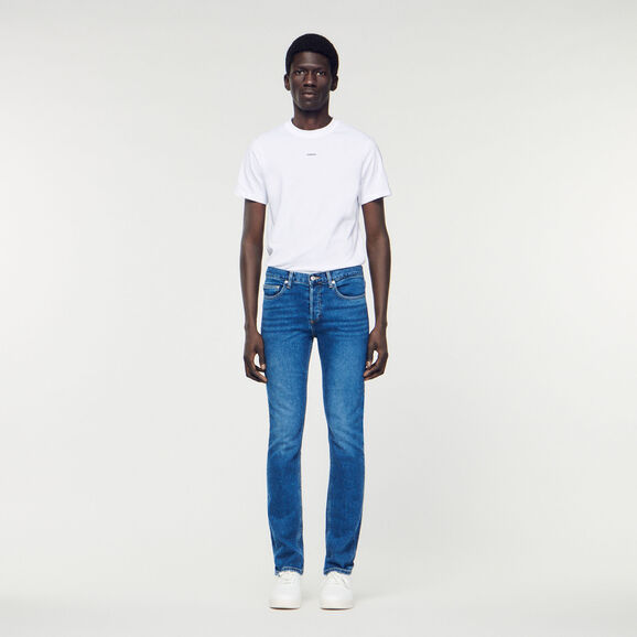 Sandro Paris Coated Denim Men's Jeans